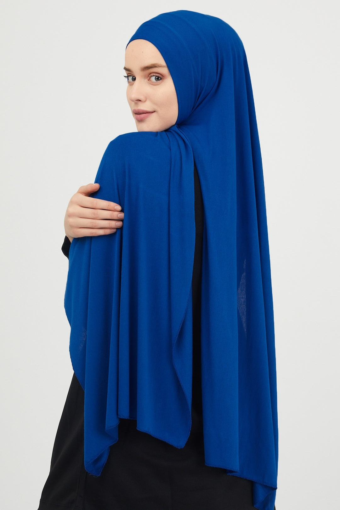 MDS Women Liny Knitted Shawl - Sax Blue - Crewe