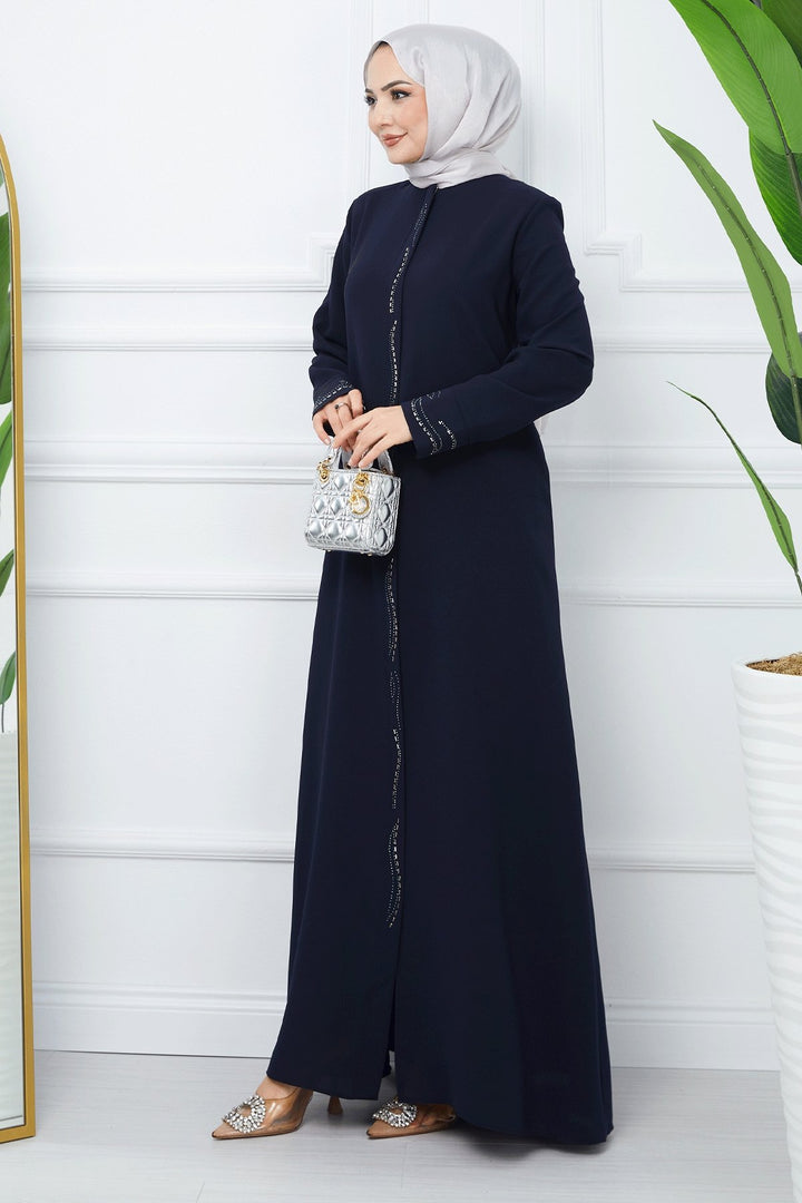 MDS Women Scattered Stone Hive Mantle - Navy Blue - Brooklyn Park