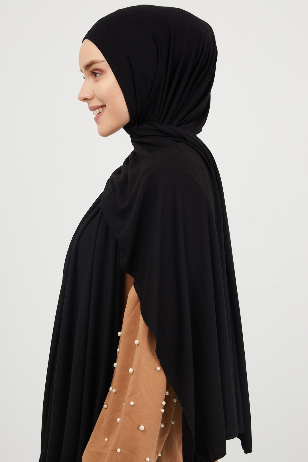 MDS Women Lace Knit Scarf - Black - San Javier