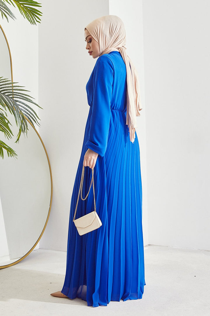 MDS Women Piliseli Limelda Chiffon Dress - Saxe Blue - Worcester