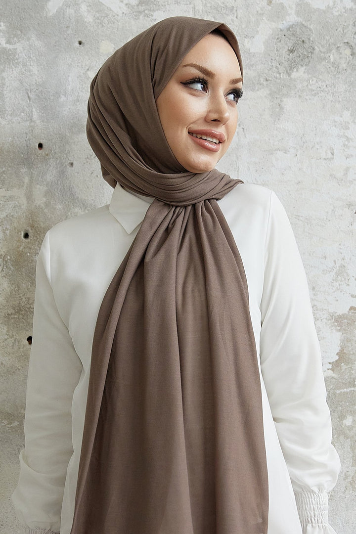 MDS Women Liny Crochet Shawl - Cold Coffee - Havant