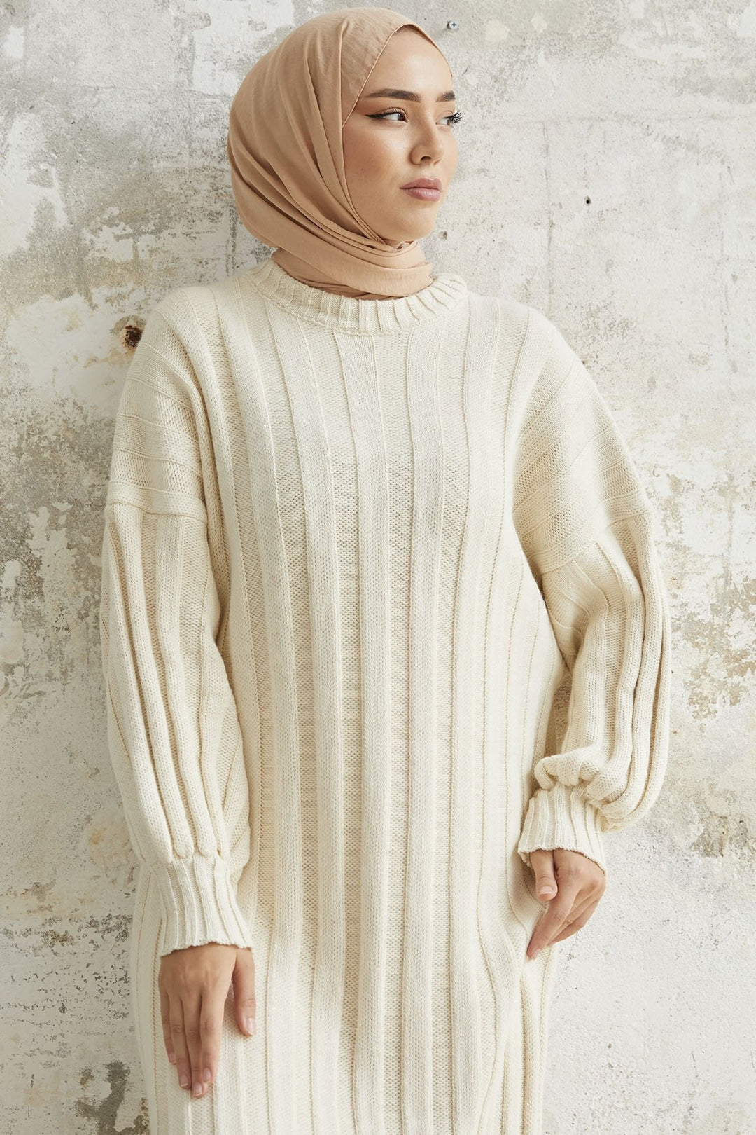 MDS Women Lovisa Knit Dress - Ecru - Muskogee