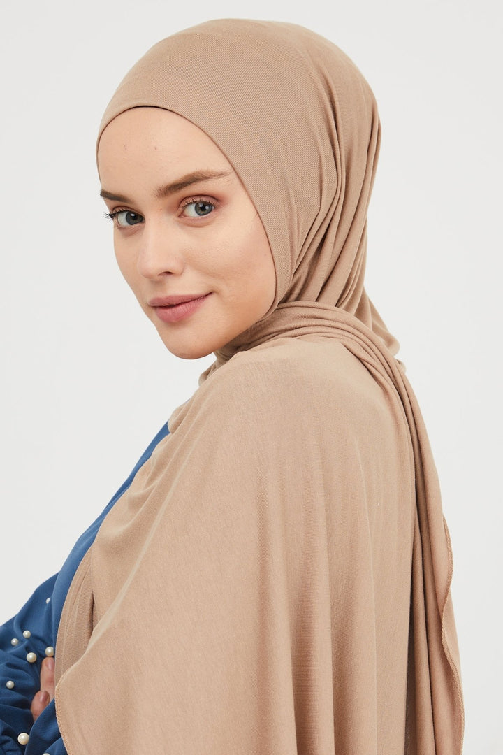 MDS Women Liny Knitted Shawl - Beige - Kropyvnytskyi