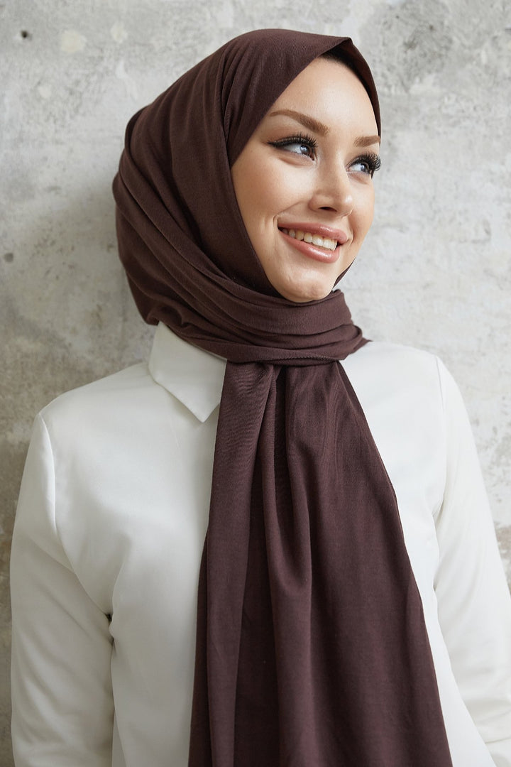 MDS Women Liny Knitted Shawl - Bitter Coffee - Mannheim