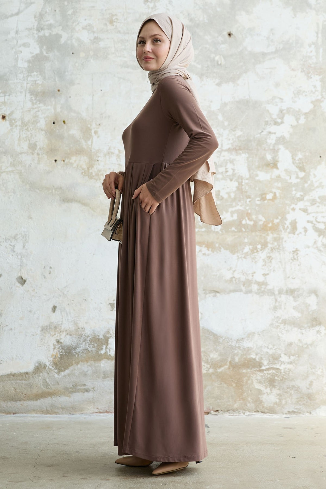 MDS Women Sandy Pocket Dress - Bitter Coffee - North Shields