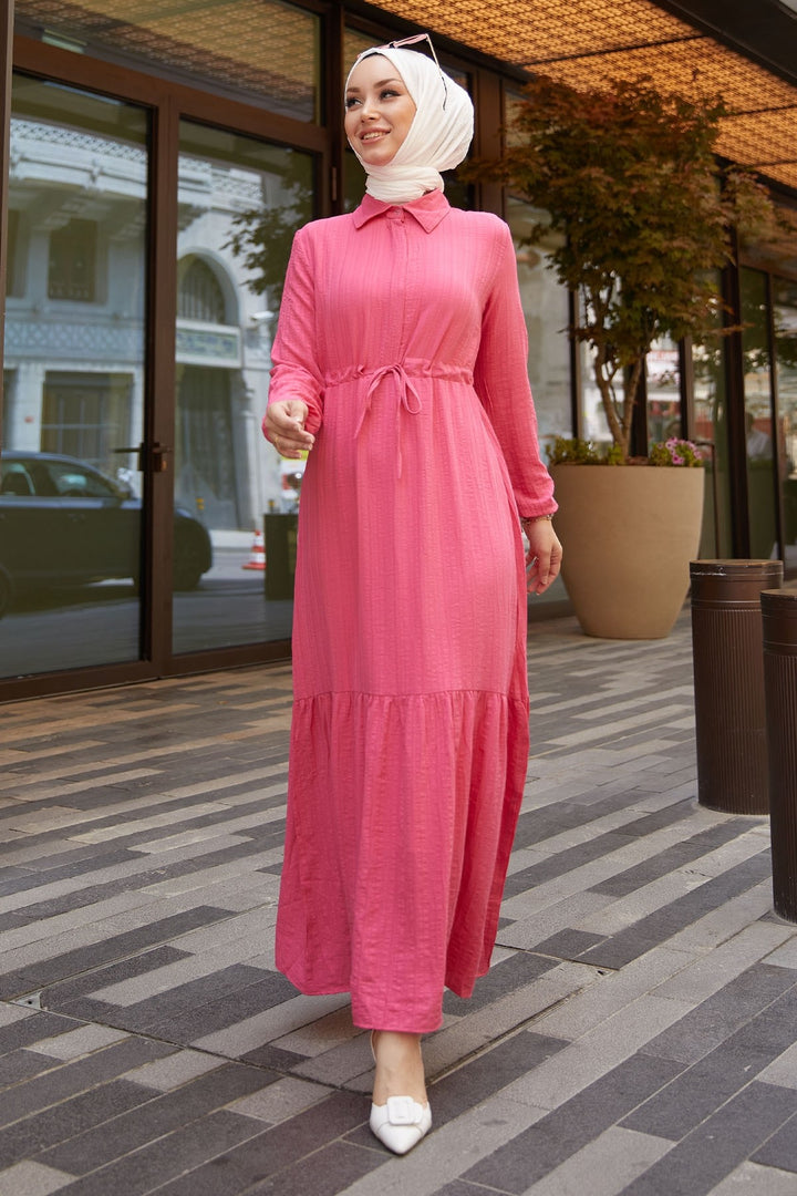MDS Women Aliza Tunnel Belted Dress - Pink - Louisville