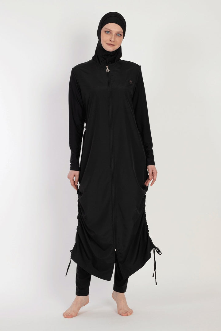 MDS Women 6068 Black Burkini - Temple