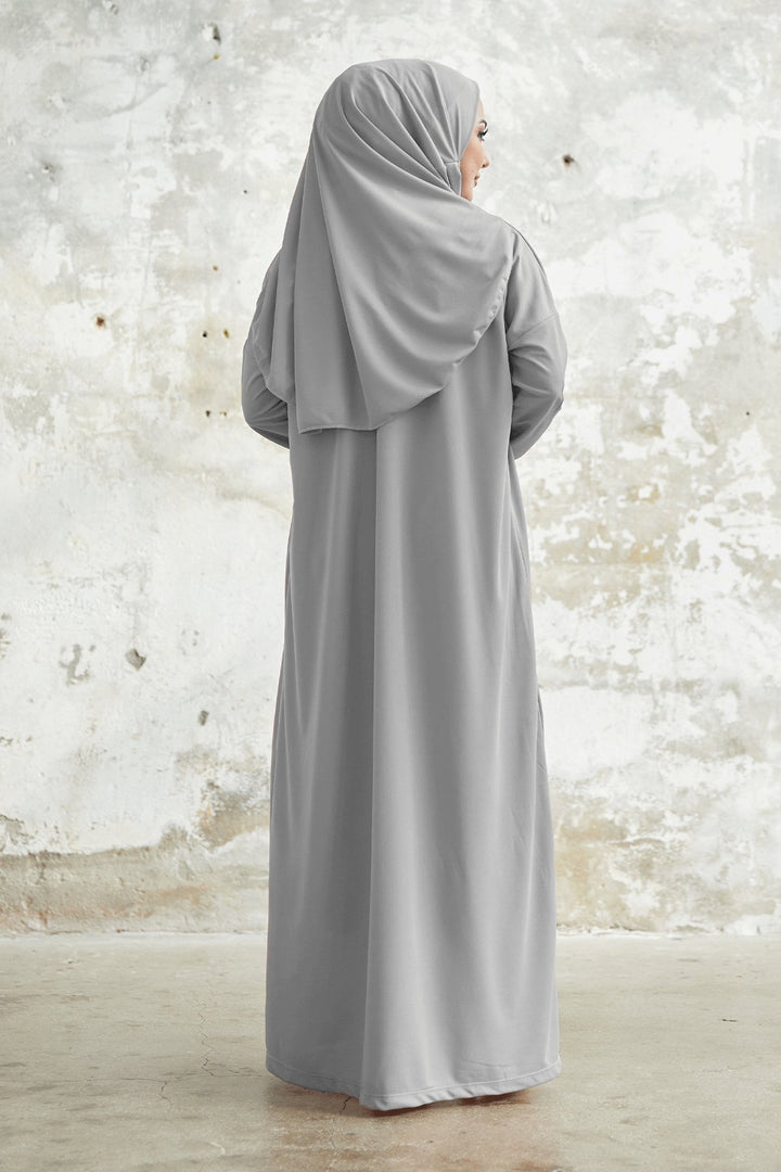 MDS Women One Piece Prayer Dress - Gray - Kateríni