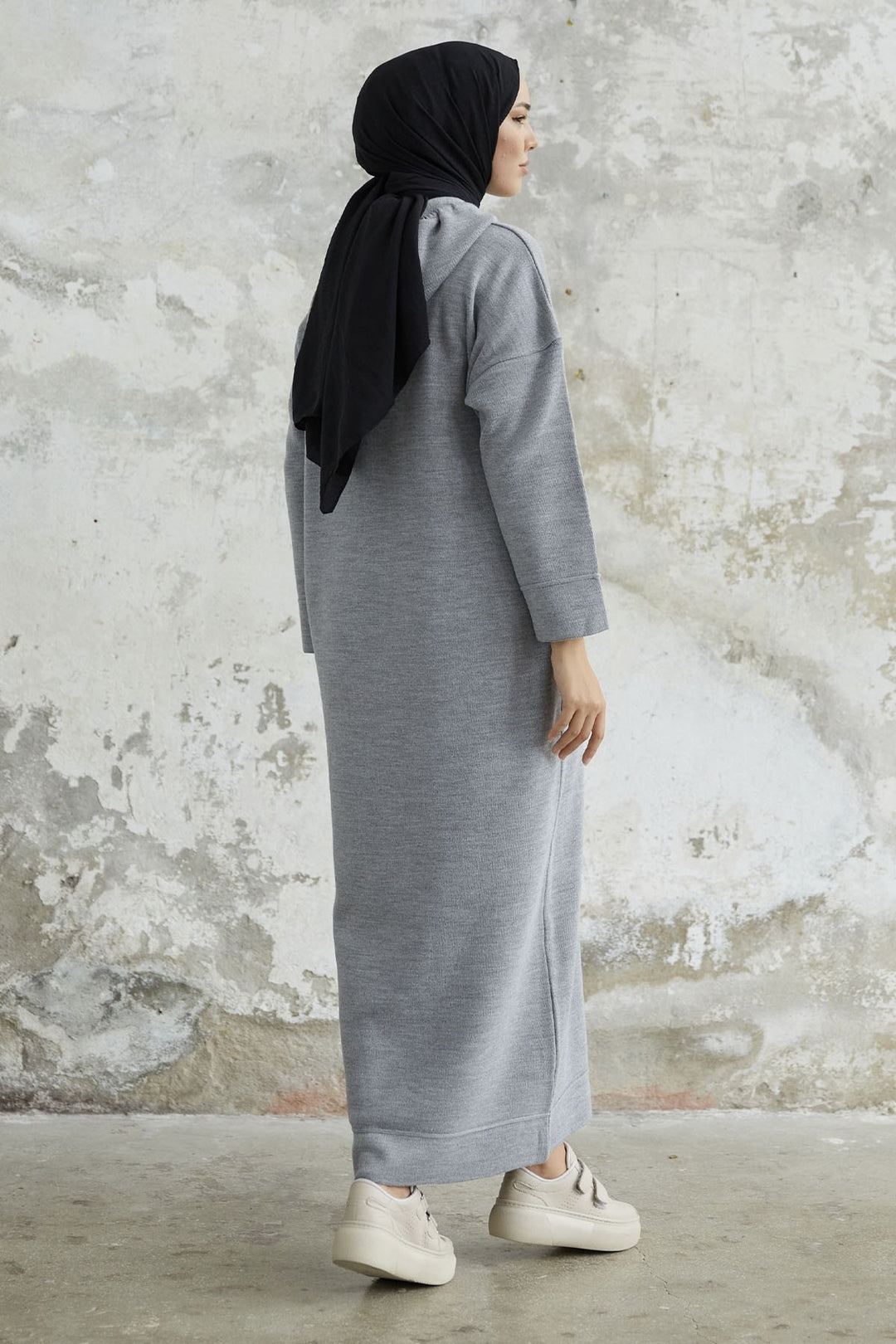 MDS Women Ivona Hooded Knit Dress - Gray - Le Cannet
