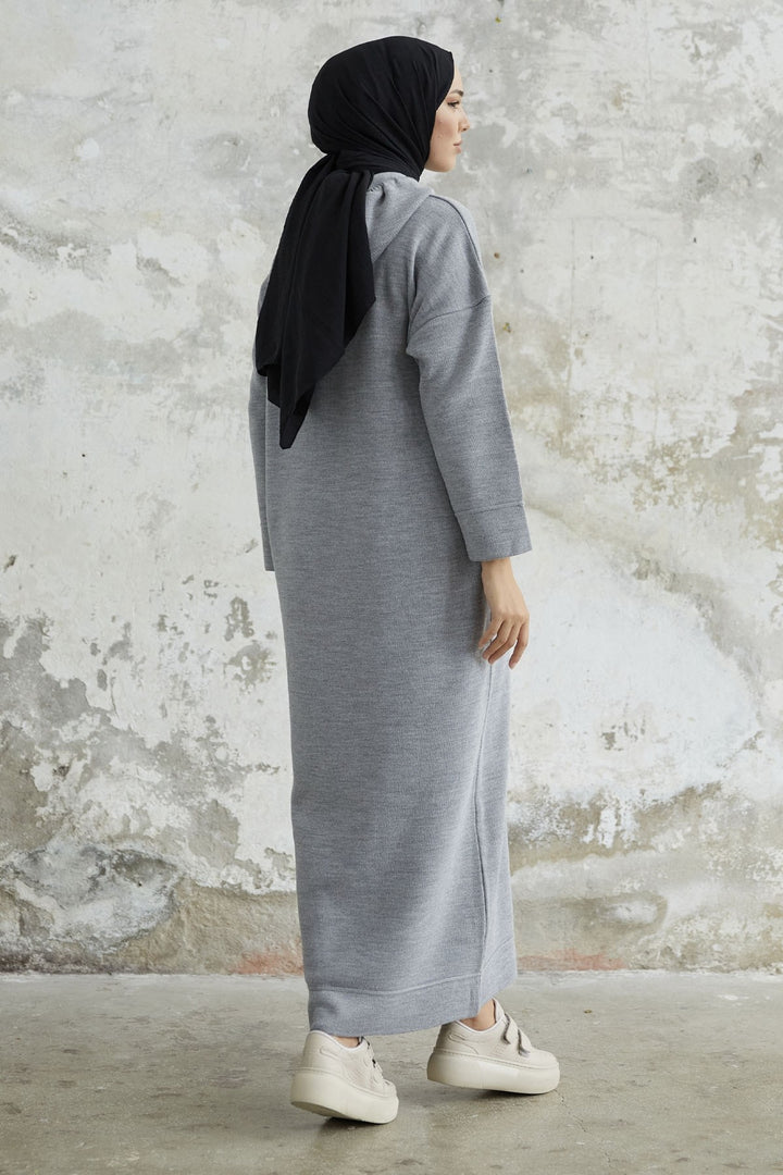 MDS Women Ivona Hooded Knit Dress - Gray - Le Cannet