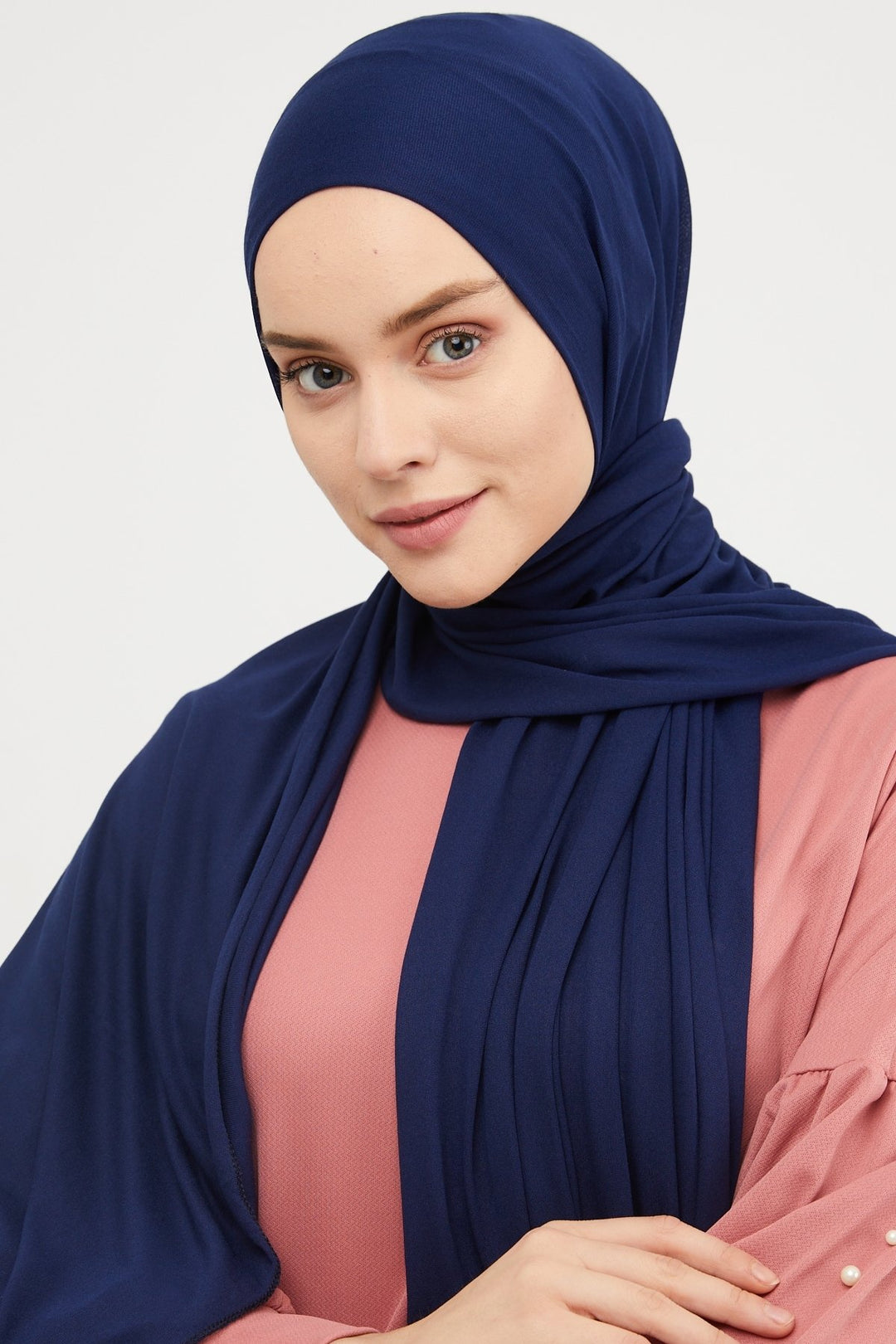 MDS Women Liny Crochet Shawl - Navy Blue - Roanne