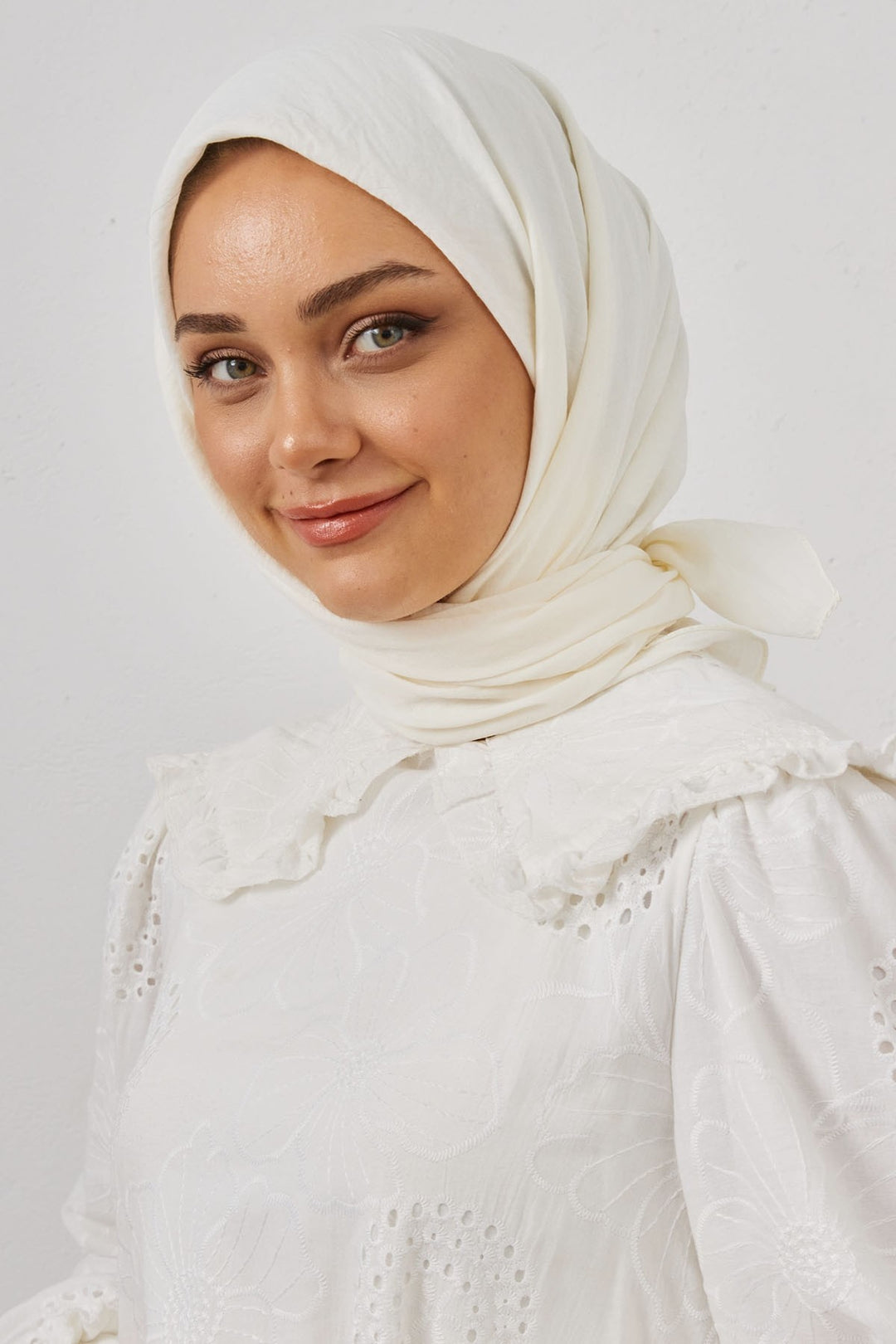 MDS Women Organic Fresh Scarf - White - Lerma