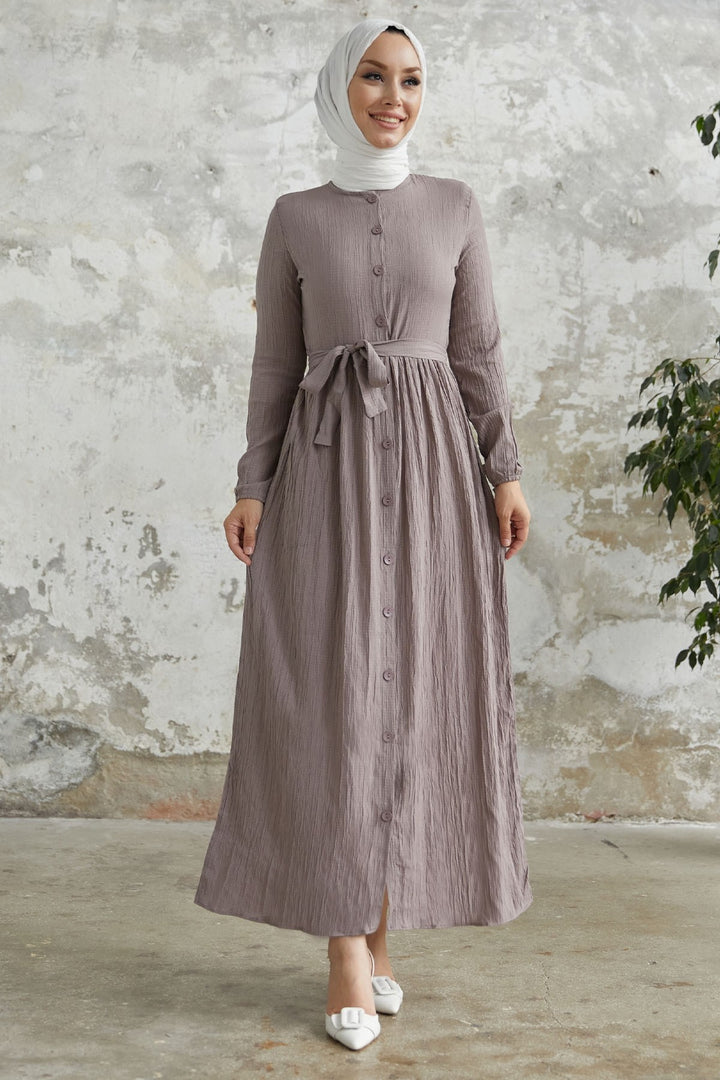 MDS Women Lemina Belted Dress - Milky Coffee - Castellón de la Plana