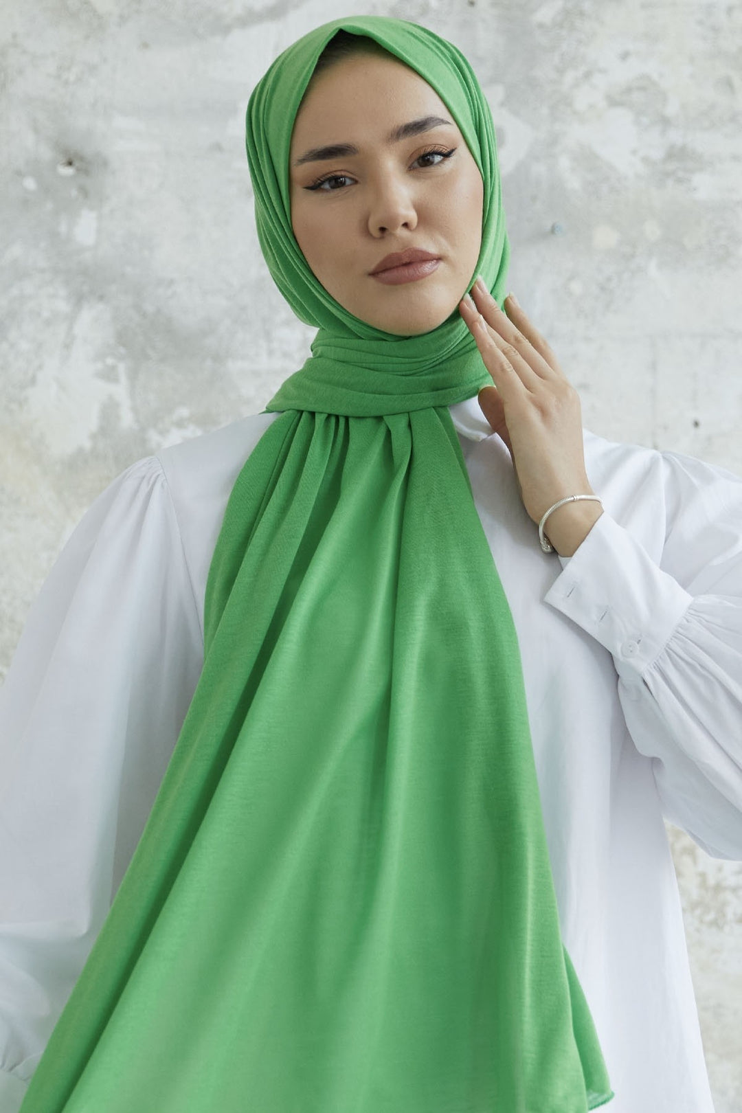 MDS Women Liny Crochet Shawl - Green - Ede