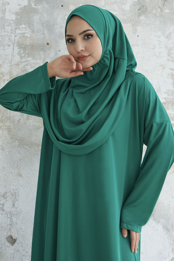 MDS Women One Piece Prayer Outfit - Emerald Green - Merritt Island