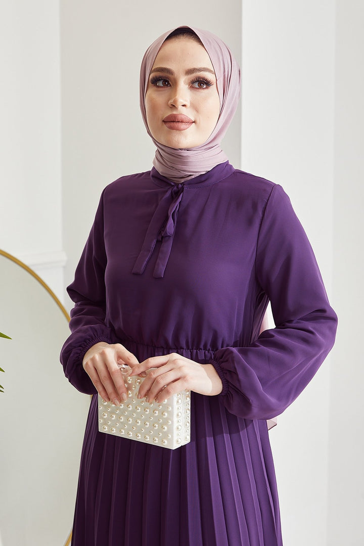 MDS Women Piliseli Limelda Chiffon Dress - Purple - Angers