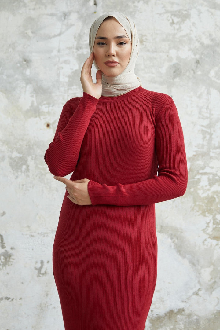 MDS Women Loyes Threaded Knit Dress - Red - Newark