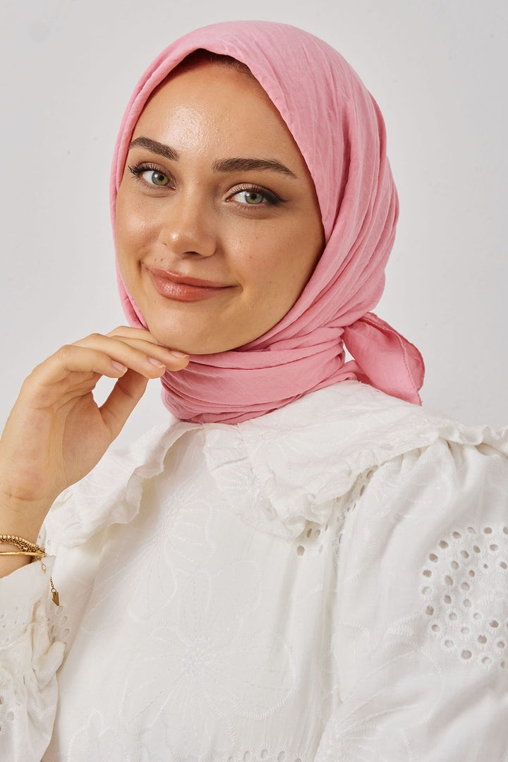MDS Women Organic Fresh Scarf - Pink - Pejë