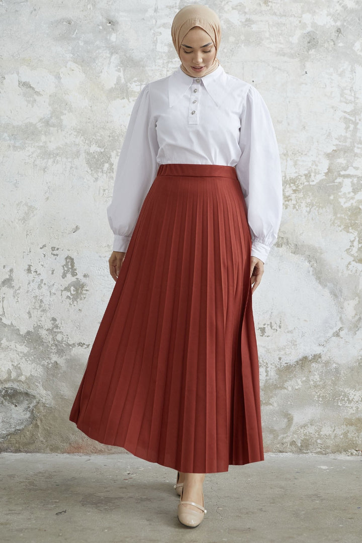 MDS Women Luisa Beli Rubber-Belted Skirt - Tile - Kendall West
