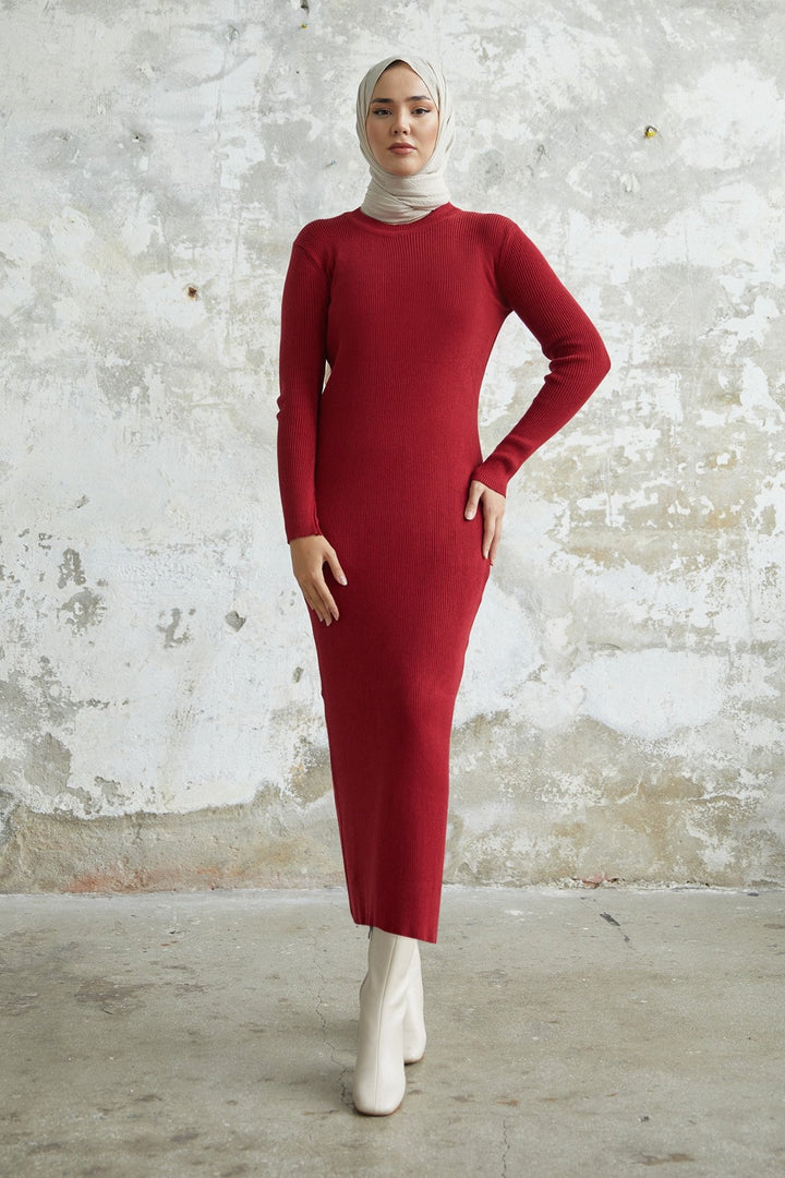 MDS Women Loyes Threaded Knit Dress - Red - Newark