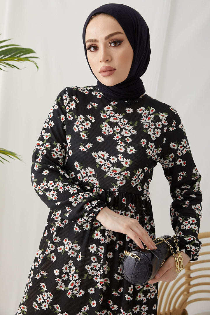MDS Women Lesa Floral Straw Belted Dress - Black - Saarbrücken