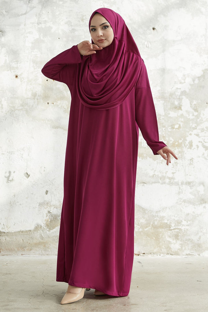 MDS Women One Piece Prayer Dress - Purple - Wakefield