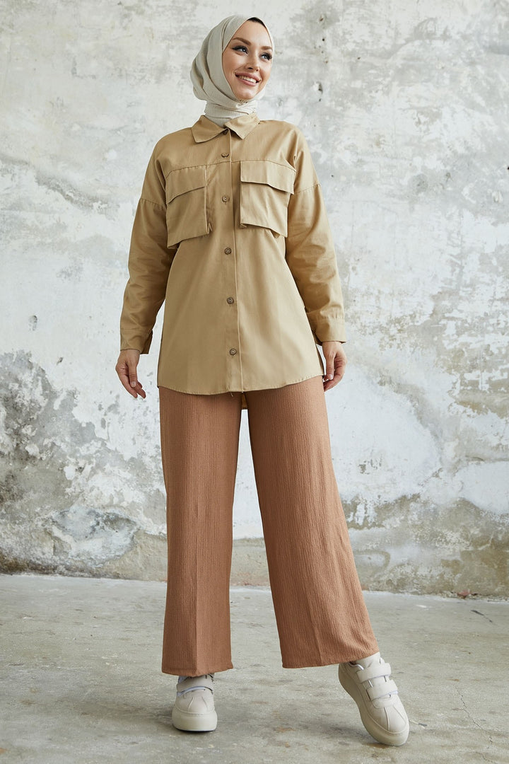 MDS Women Marley Tote Pocket Detail Jacket - Beige - Neuilly-sur-Marne