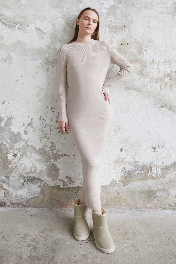 MDS Women Loyes Threaded Knit Dress - Ecru - Lincoln Park