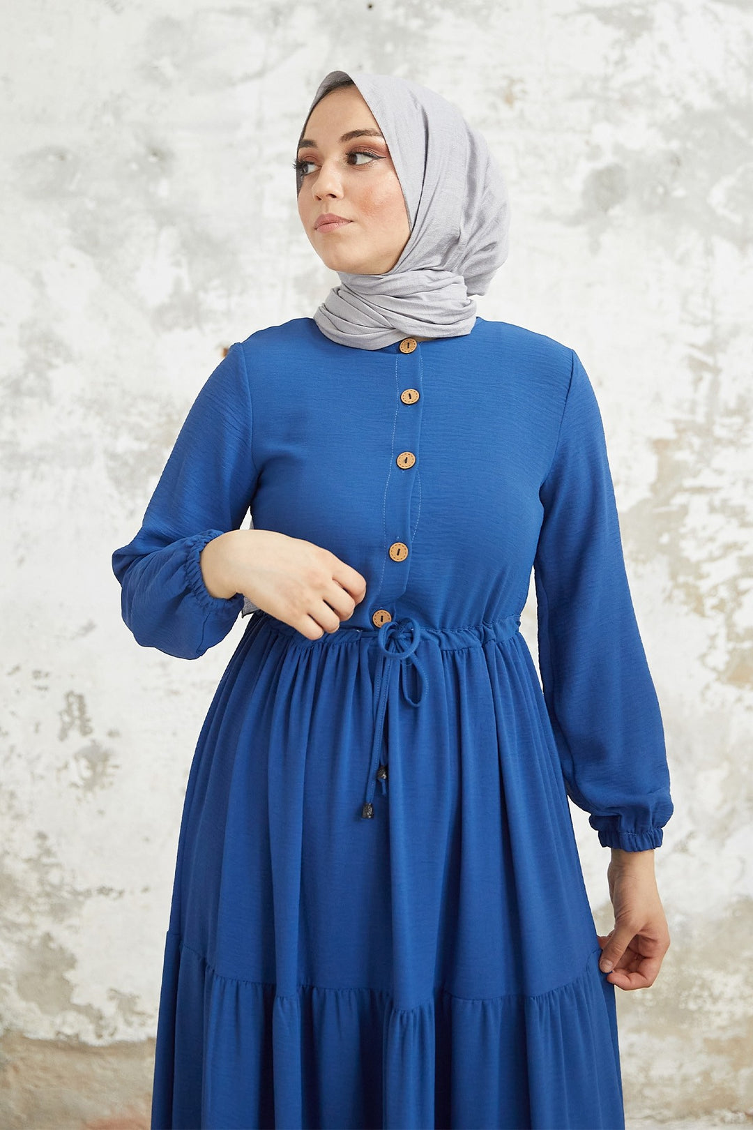 MDS Women Pamela Buttoned A-line Dress - Saxe Blue - San Juan del Río