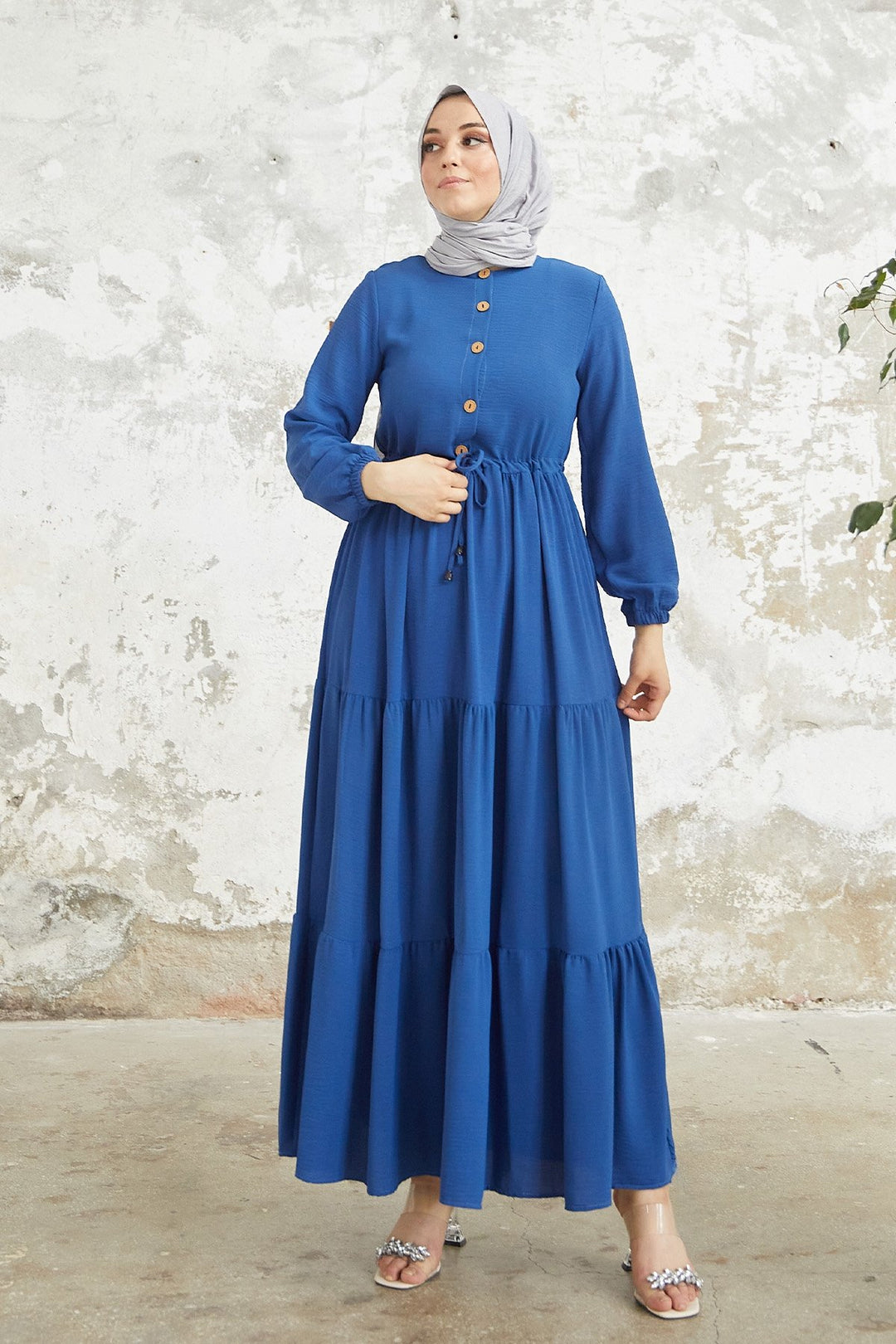 MDS Women Pamela Buttoned A-line Dress - Saxe Blue - San Juan del Río