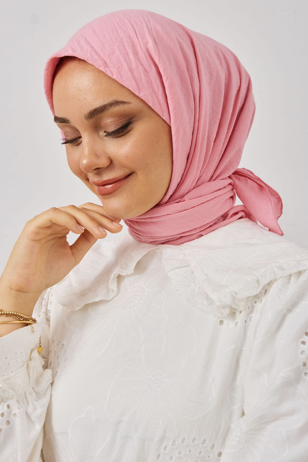 MDS Women Organic Fresh Scarf - Pink - Pejë