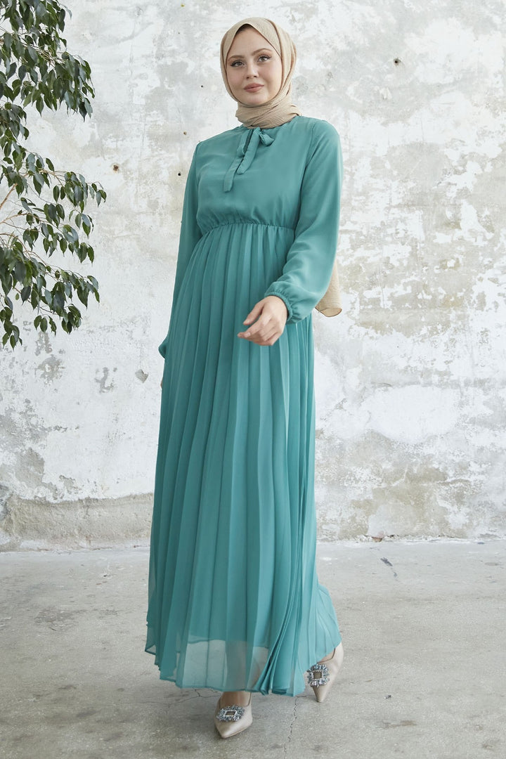 MDS Women Piliseli Limelda Chiffon Dress - Turquoise - Cassino
