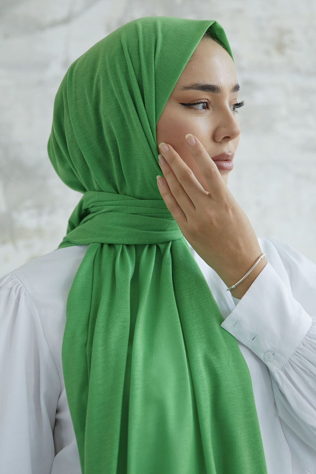 MDS Women Liny Crochet Shawl - Green - Ede