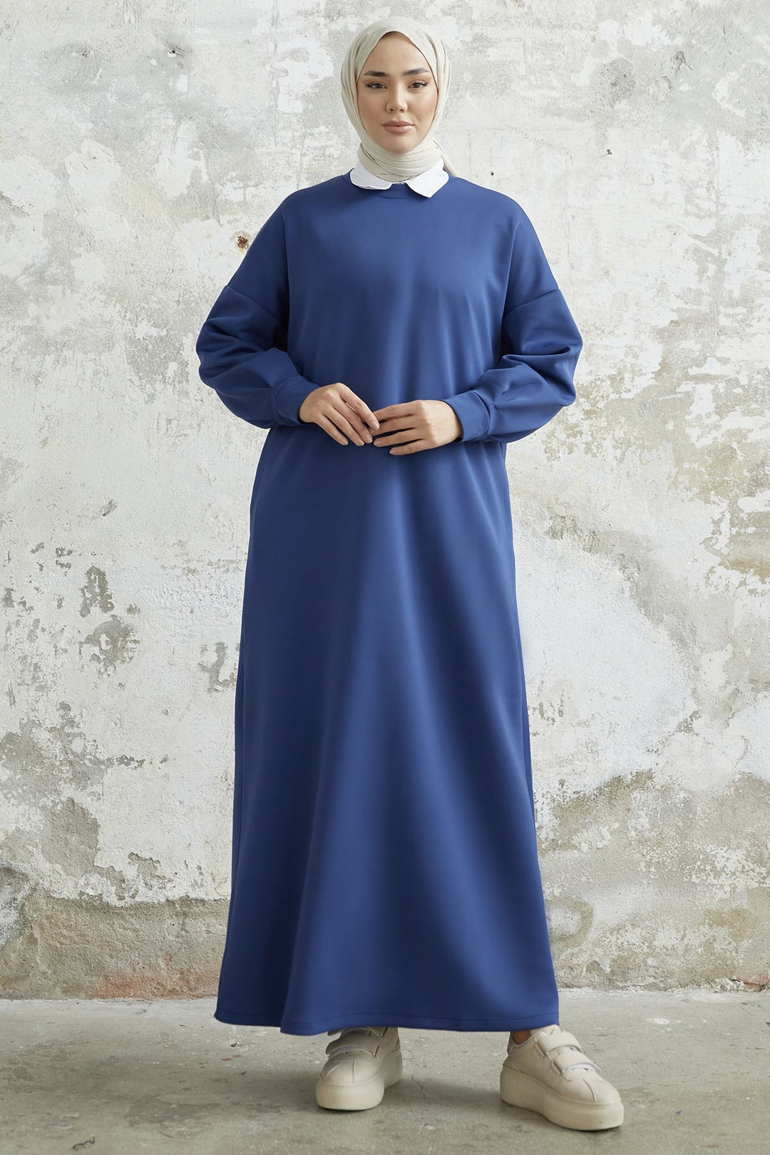 MDS Women Nevra Pocketed Scuba Dress - Indigo - Red Deer