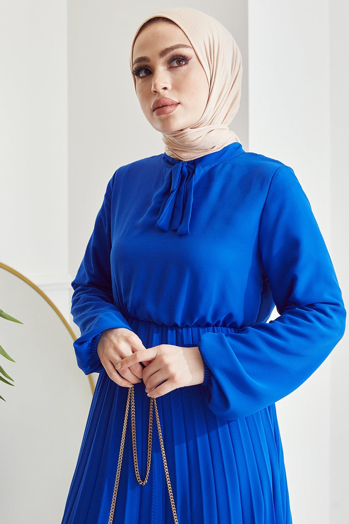 MDS Women Piliseli Limelda Chiffon Dress - Saxe Blue - Worcester