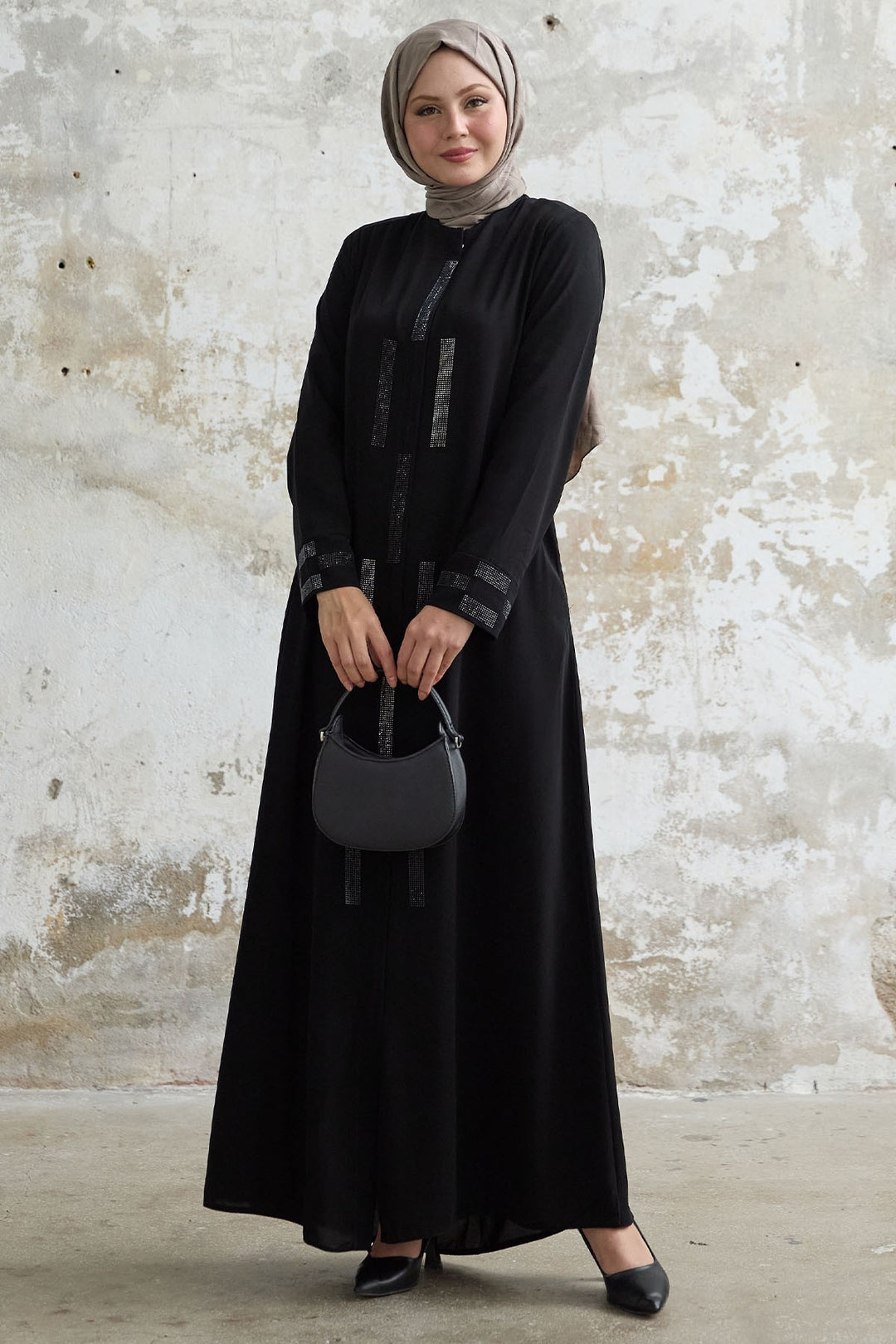 MDS Women Secret Rocky Black Abaya - Saint-Maur-des-Fossés