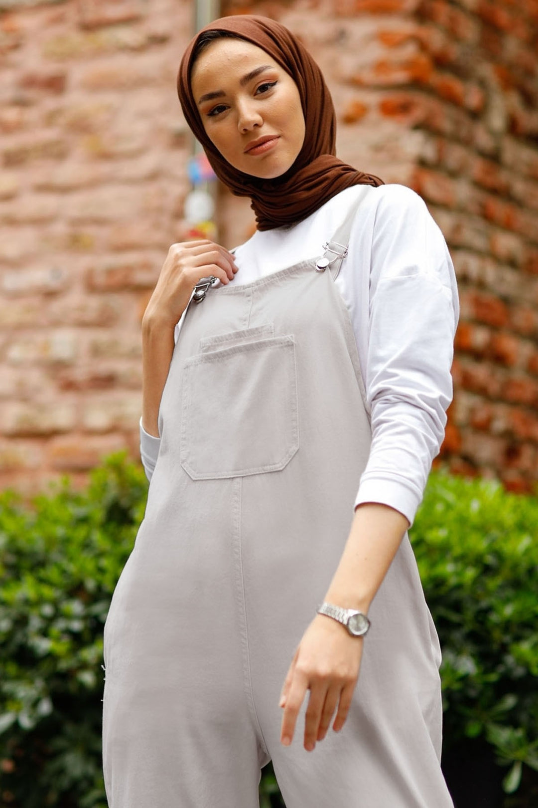MDS Women Lindy Strap Overalls - Stone - Heidelberg