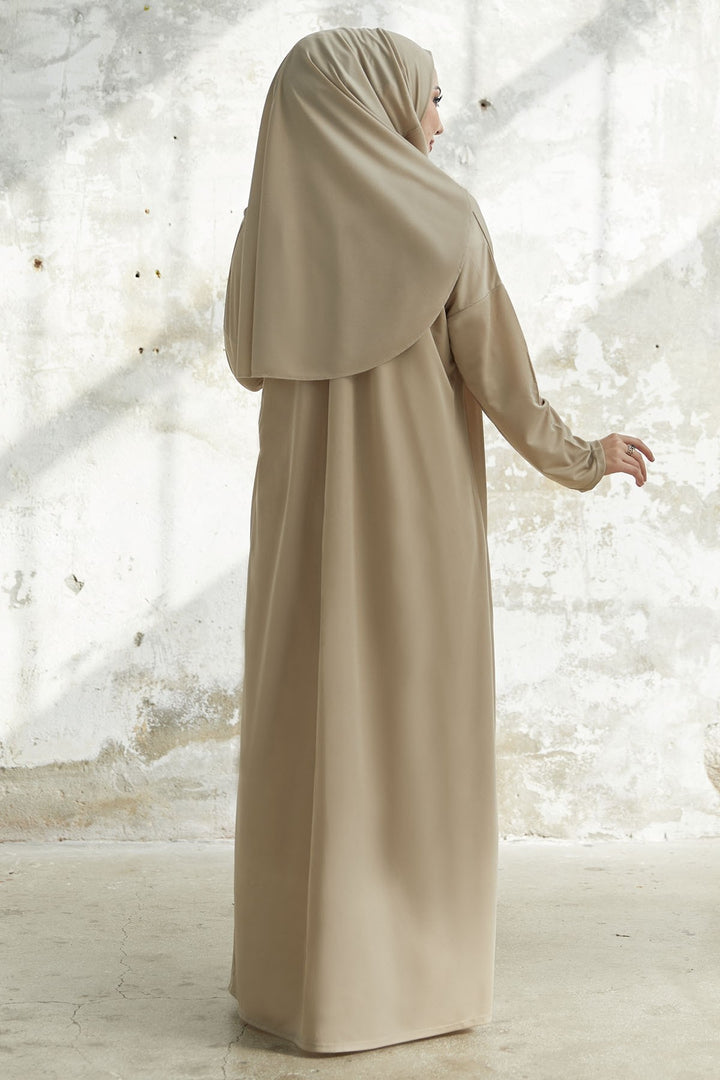 MDS Women One Piece Prayer Outfit - Beige - Reus