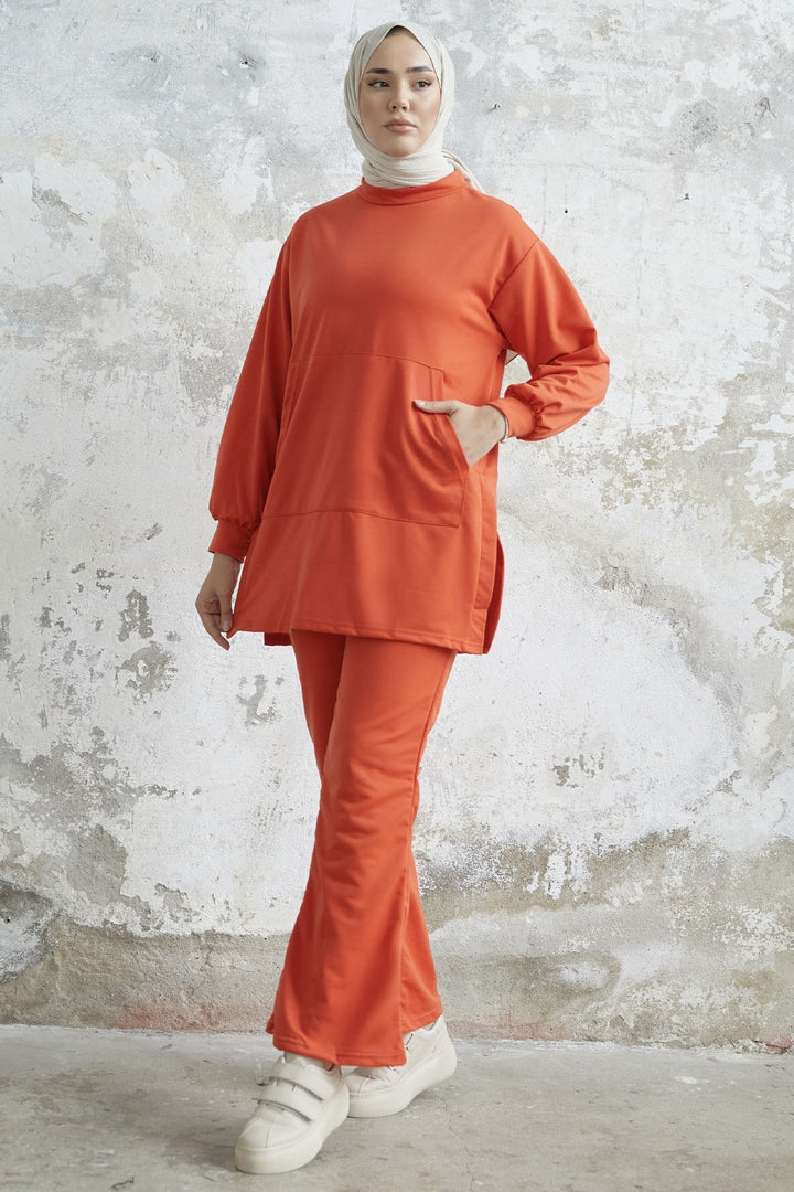 MDS Women Miora Spanish Flared Pants Suit - Orange - Zwijndrecht