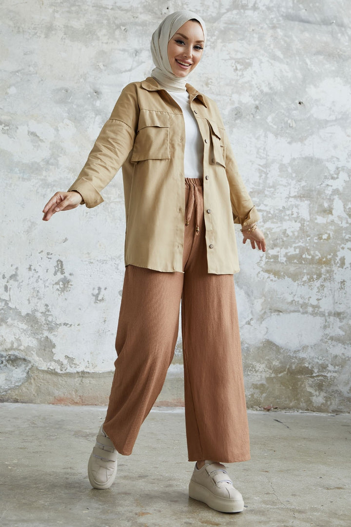 MDS Women Marley Tote Pocket Detail Jacket - Beige - Neuilly-sur-Marne