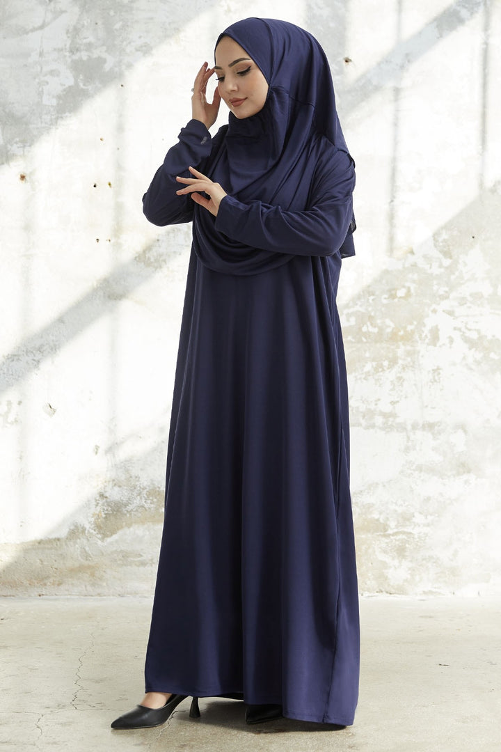 MDS Women One Piece Prayer Outfit - Navy Blue - Brant