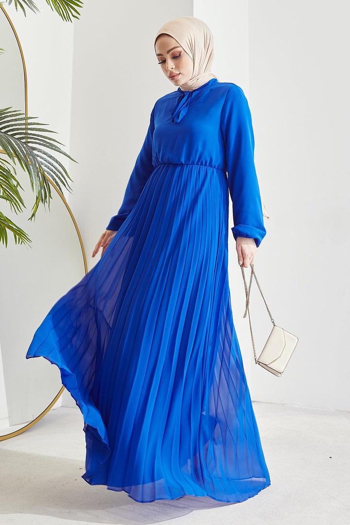 MDS Women Piliseli Limelda Chiffon Dress - Saxe Blue - Worcester