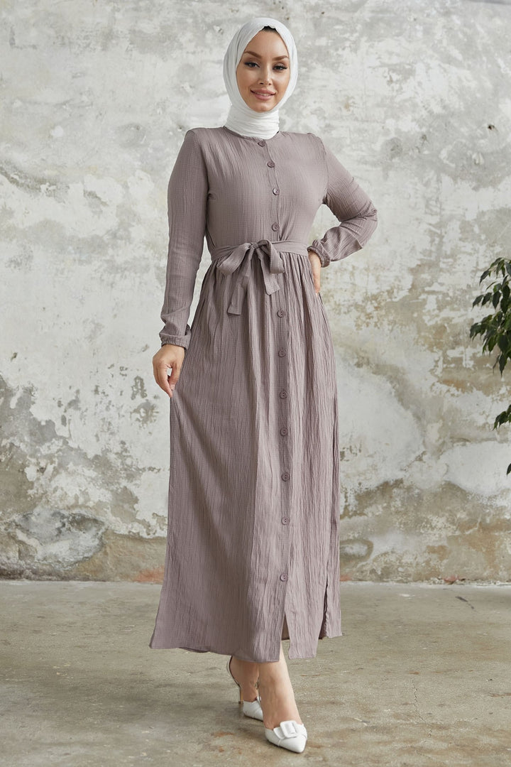 MDS Women Lemina Belted Dress - Milky Coffee - Castellón de la Plana