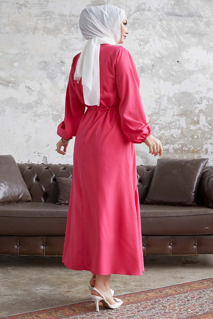 MDS Women Merya Tunnel Belted Soft Ayrobin Dress - Fuchsia - Acton