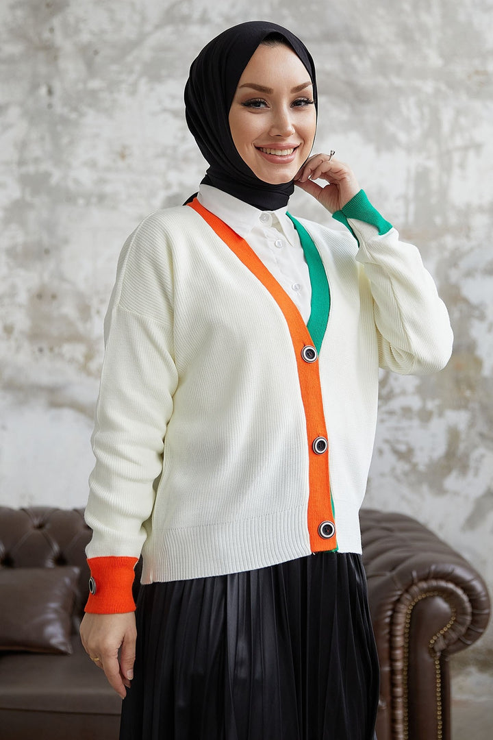MDS Women Velya Short Knit Cardigan - White - Murfreesboro