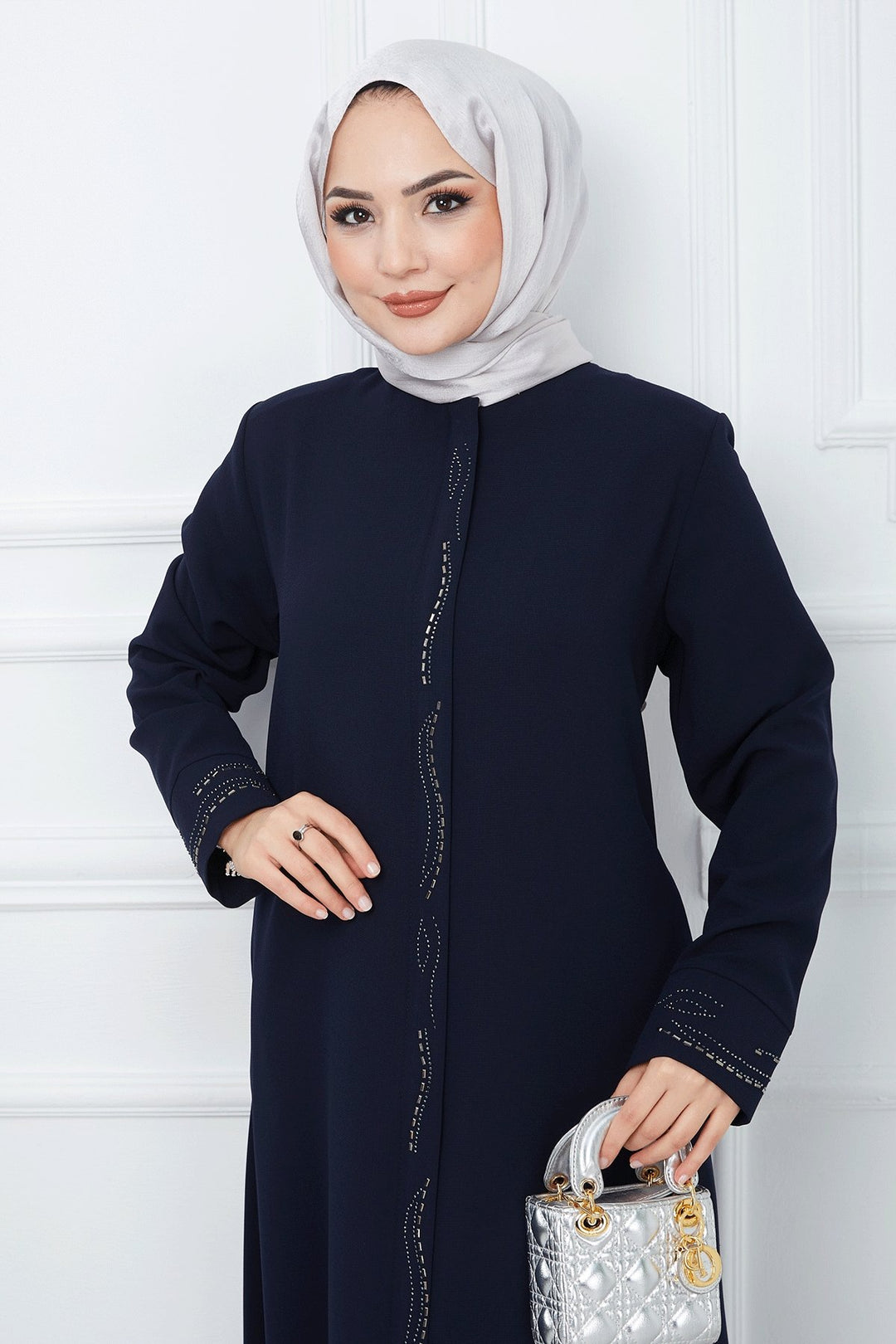 MDS Women Scattered Stone Hive Mantle - Navy Blue - Brooklyn Park