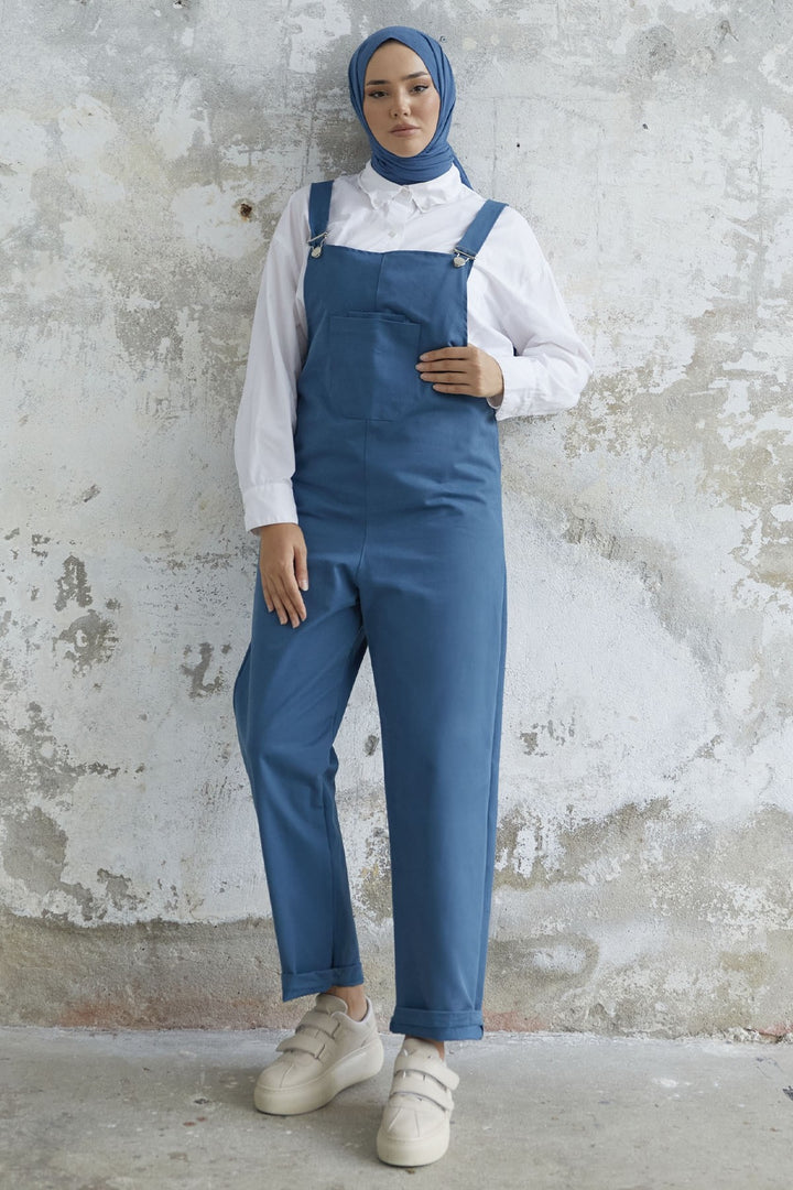 MDS Women Renia Wide Leg Jumpsuit - Indigo - Walnut Creek