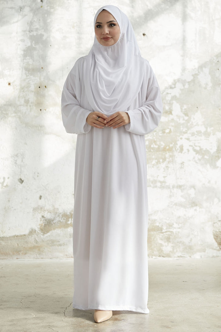 MDS Women One Piece Prayer Outfit - White - Igualada