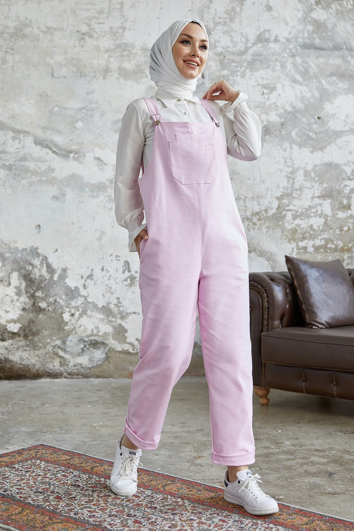 MDS Women Lindy Strap Overalls - Pink - Riviera Beach