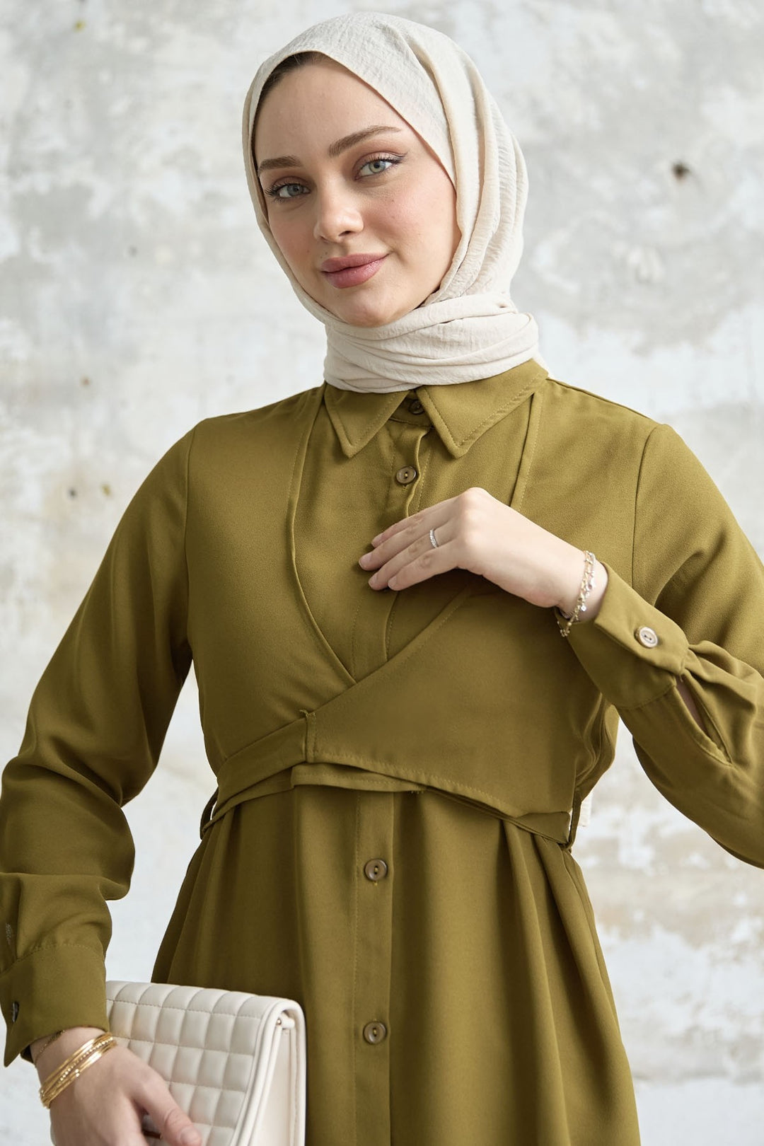 MDS Women Front Tied Two Piece Set - Pistachio Green - Landgraaf